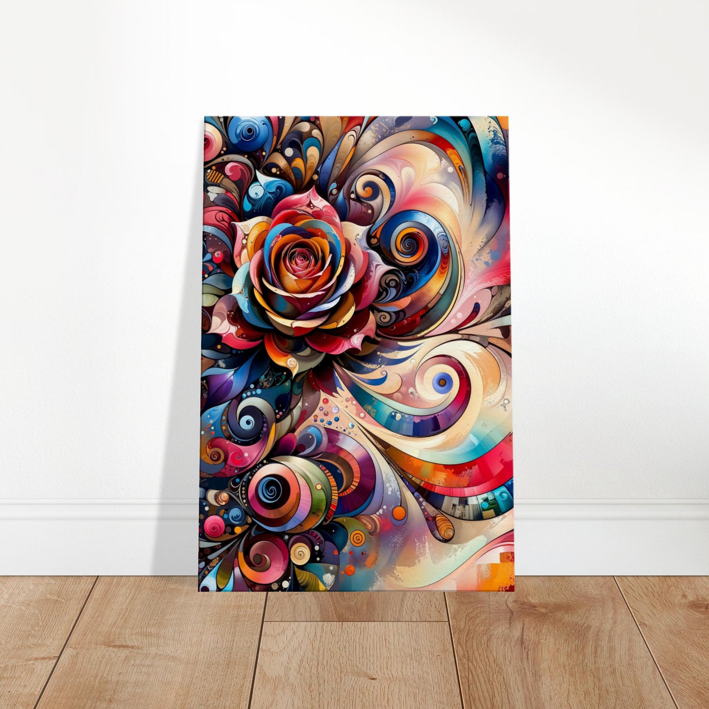 Symphony of Swirls: An Abstract Rose