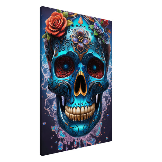 Ethereal Remembrance: The Vibrant Sugar Skull